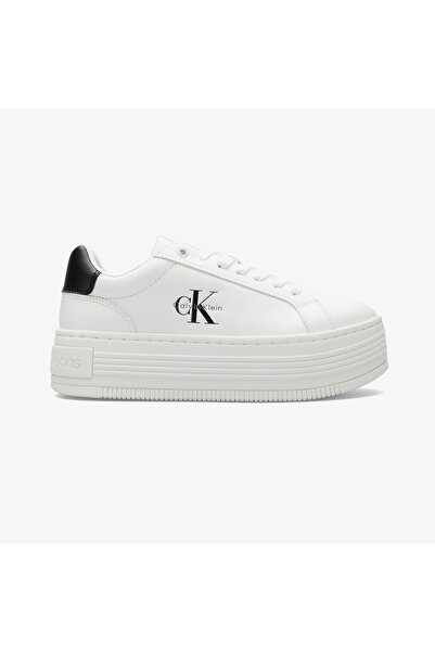 Calvin Klein Bold Flat Low Lace Kadın Beyaz Sneaker