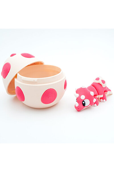 OEM Dinosaur Figurine Set + Dinosaur Egg, Baby Triceratops, 3D, Pink, 7 cm