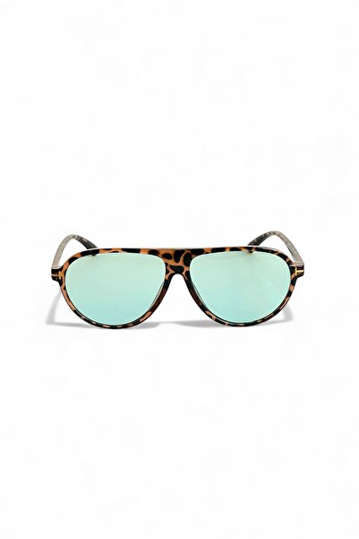 REN EYEWEAR Sepia Air Unisex Leopard Green Lens Pilot Sunglasses |   Uv400 Protection