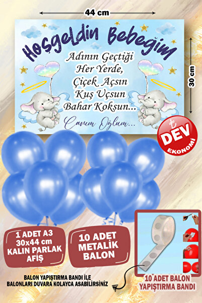 karanca parti süs Hoşgeldin Bebek Hastane Odası Süsleme Seti Konsepti Afiş ve...