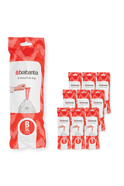 Brabantia Saci de gunoi/paper PerfectFit Slide 1005564, mărimea B, 5 l, 200 b...