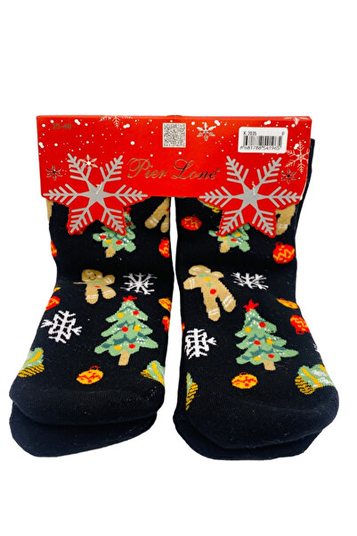CRACOS Warm socks with Christmas motifs for women, gingerbread print, sizes 35-40, 2 pairs
