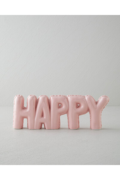 English Home Happy Biblo 31x11 cm Pembe