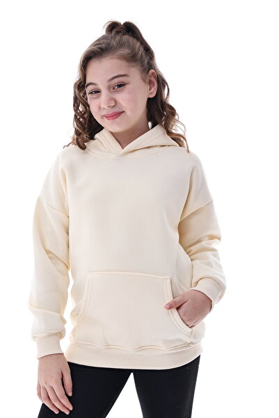 CQCQ سويت شيرت للأطفال للجنسين بغطاء رأس مبطن بالصوف من عمر 5-14 سنة قصة فضفا...