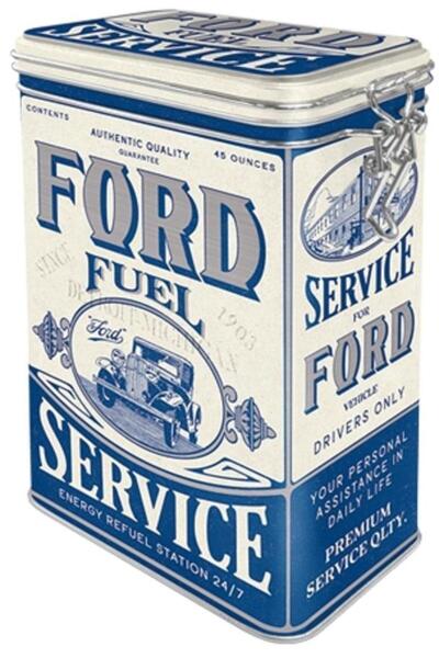 Nostalgic Art Ford sealed metal box - Fuel Service