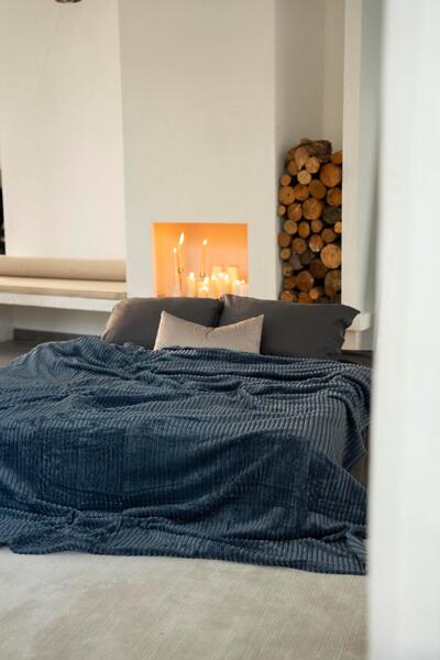 Menderes Home La Notte Double Blanket Denim
