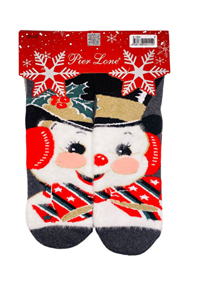 CRACOS Warm Christmas socks for women, snowman print, 35-40, 2 pairs