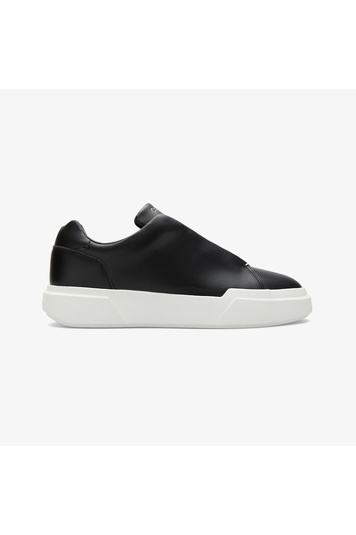 Calvin Klein Chunky Cupsole Hide Lace Up Erkek Siyah Sneaker