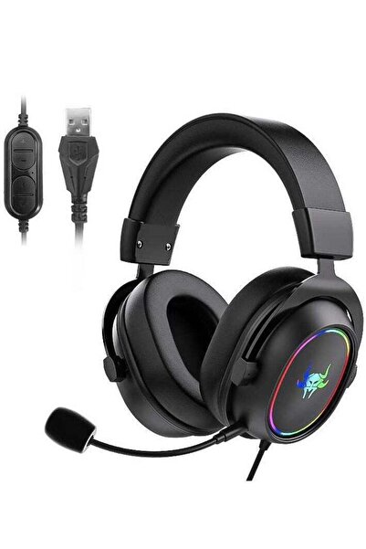 Beauenty Wired Gaming Headphone, Immersive Stereo, Detachable Noise-Canceling Microphone