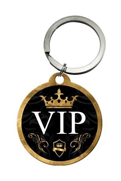 Nostalgic Art Round VIP keychain