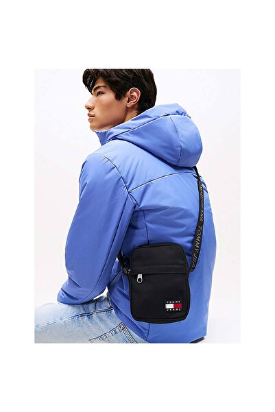 Tommy Hilfiger Мъжки чанта с лого на марката, регулируеми раменни ремъци, еле...