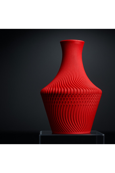 Homentum Perla | Vază decorativă elegantă cu textură ondulată și finisaj mat