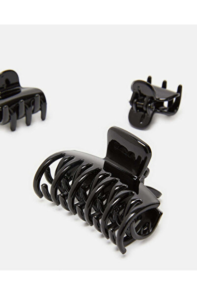 REDTAG Women Black Claw Set (Pack of 3)