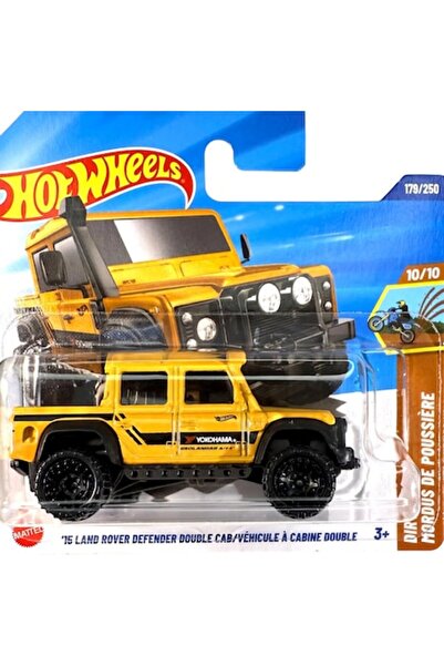 HOT WHEELS Metal Toy Car Land Rover Defender Double Cab Yellow 2026 1:64