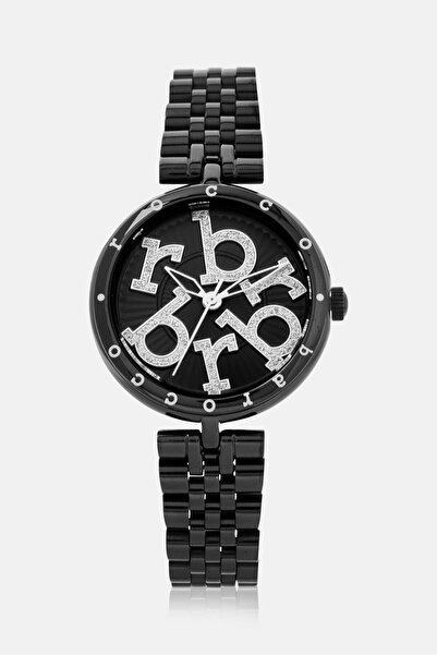 Roccobarocco Women RB4878L-01M Stainless Steel Analog Watch 32mm, Black