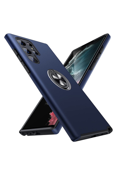 MobileSmart Husă pentru Samsung Galaxy S22 ULTRA, Protecție Militară, Inel Me...