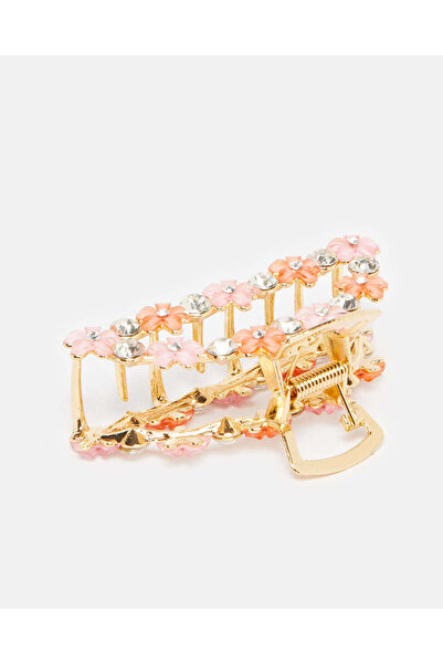 REDTAG Girls Gold Embellished Hair Claw