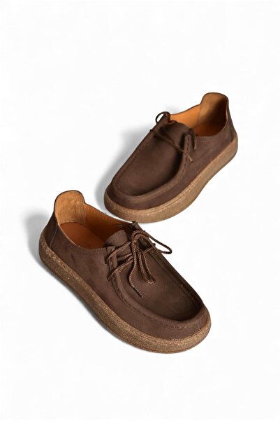 Fox Shoes V944092701 Καφέ Γνήσιο Δερμάτινο Παπούτσια Casual Nubuck