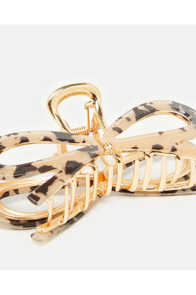 REDTAG Women Gold Embellished Hair Clip