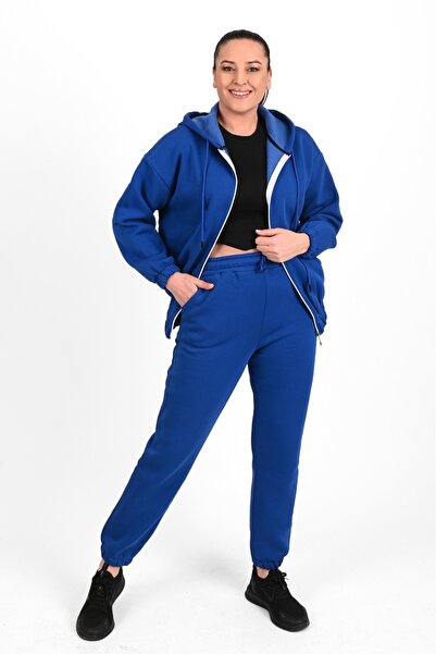 ADROM Quilted Plus-Size Women's Tracksuit