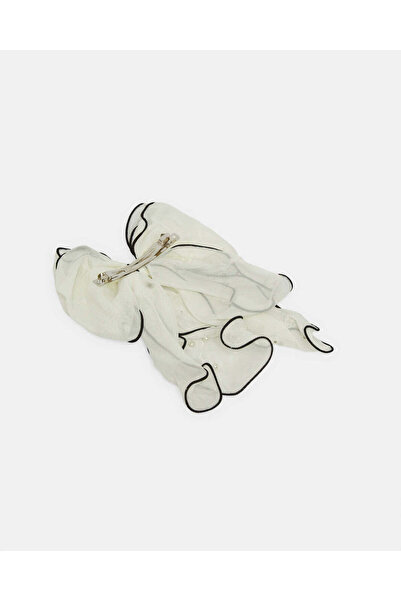 REDTAG Women White Embellished Bow Hair Clip