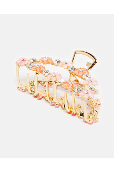 REDTAG Girls Gold Embellished Hair Claw