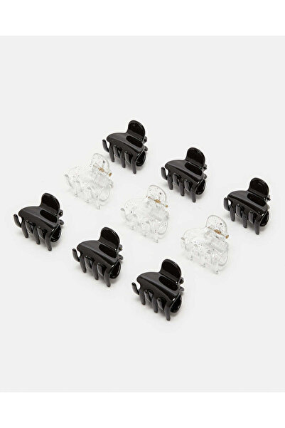 REDTAG Women Black And White Claw Set (Pack of 9)