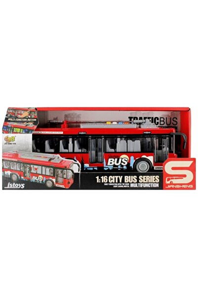 OEM Trolleybus with sounds, lights and opening doors 1:16 red