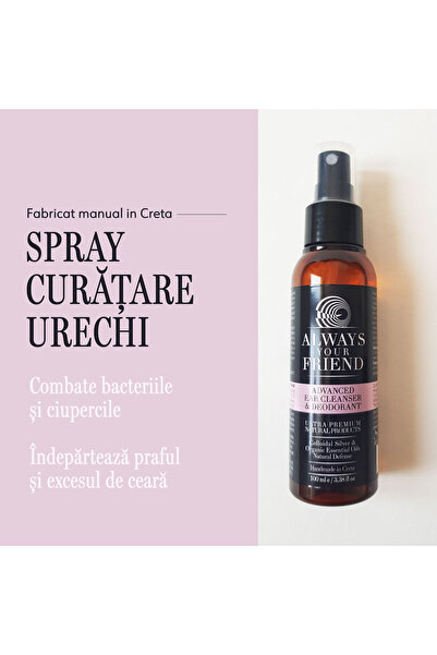 Always Your Friend Spray de curățare a urechilor pentru animale de companie, Always Your Friend, Fabricat manual, 100 ml
