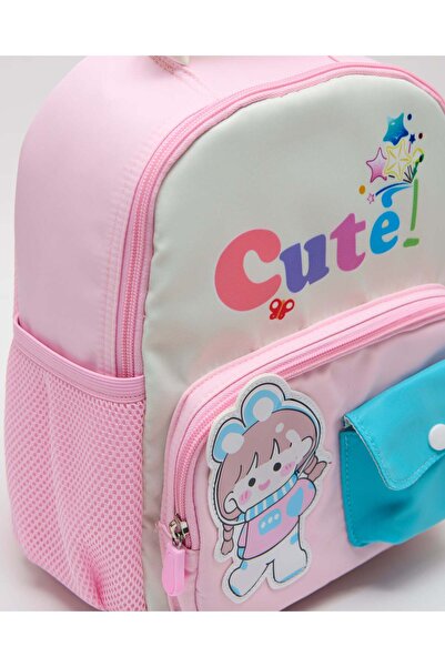 REDTAG Girls Pink Embellished Backpack