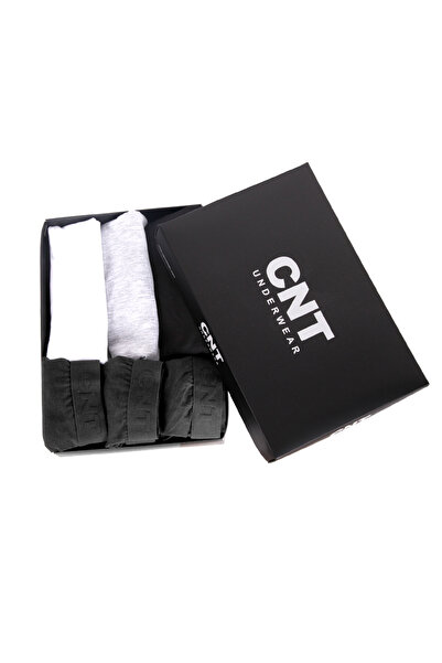 CNT Men's 3-Piece Undershirt Boxer Set Premium Boxed