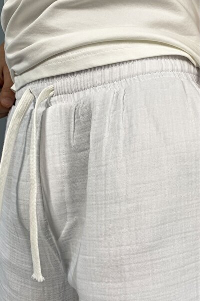 Alışveriş Sokağı Muslin Fabric Black Shorts