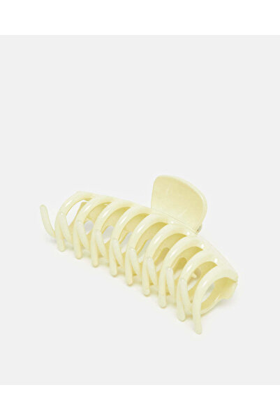 REDTAG Women Ivory Solid Hair Claw