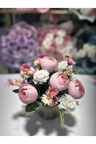 Destina Tasarım Cobalt Ida Artificial Flower Gift Flower Home Gift