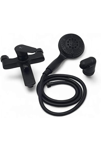 GENERAL Luxury Matte Black Wall-Mounted Shower Mixer - Italian Design