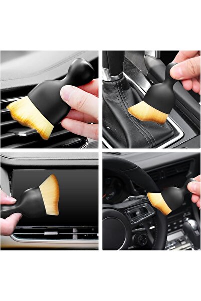 Generic Car Interior Cleaning Brush Duster Ultra Soft Bristles Auto Detailing Dashboard AC Vents