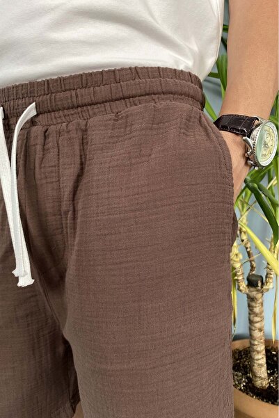 Alışveriş Sokağı Muslin Fabric Black Shorts