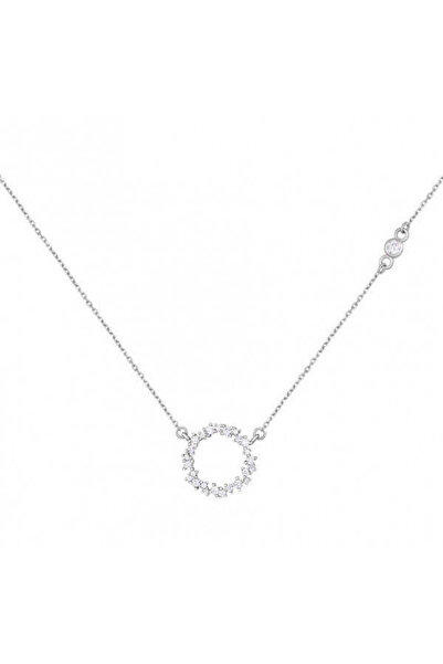 TEN SHOP Colier elegant din oțel inoxidabil cu inel