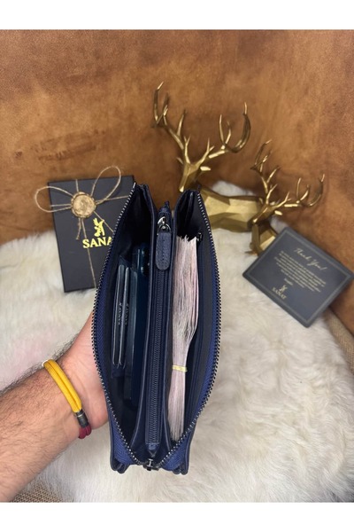 SANAT Sl-2111 Genuine Leather Wallet 21.5 cm X 11.5 cm