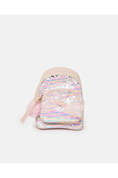 REDTAG Girls Pink Embellished Backpack