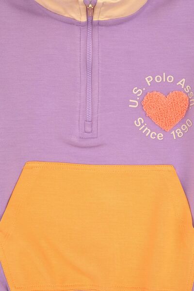 U.S. Polo Assn. Girl's Lilac Sweatshirt 50314258-Vr034