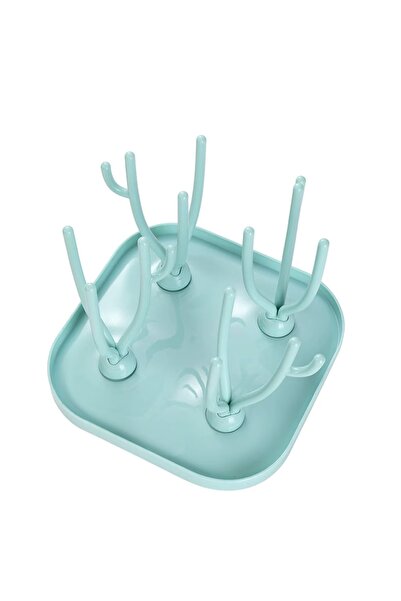 bebeLOGIC Ράφι στεγνώματος μπουκαλιών, πολυπροπυλένιο, πτυσσόμενο, πράσινο,