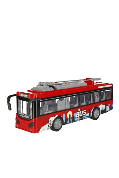 OEM Trolleybus with sounds, lights and opening doors 1:16 red