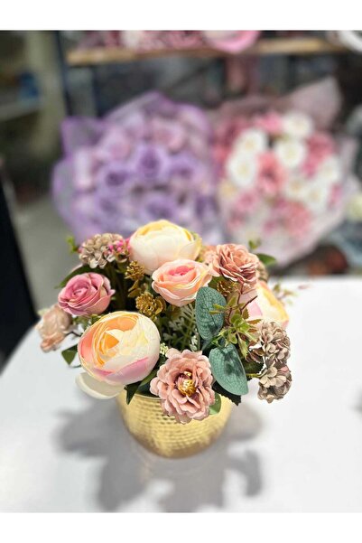 Destina Tasarım Cobalt Ida Flower Artificial Gift Flower Table Top Flower