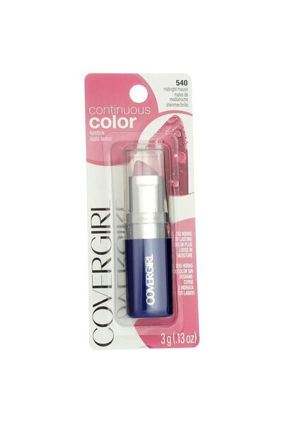 covergirl Continuous Color Lipstick, Midnight Mauve 540, 0.13 oz