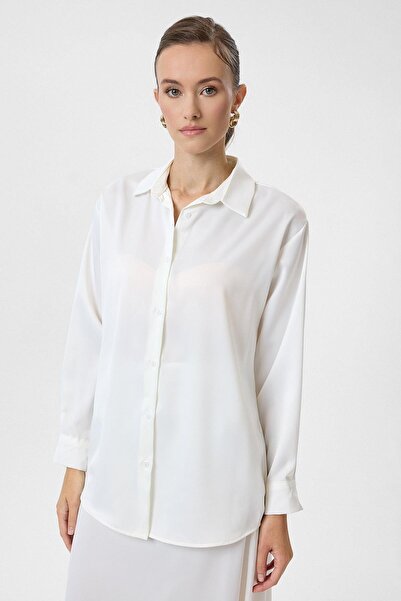 TIFFANY&TOMATO Klasik Saten Gömlek