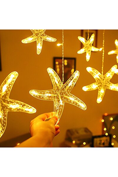 Coverzone 3 Meters Led Light 10-Piece Starfish Light Chain Decorative Plug-In Lighting Home Decoration Ornament