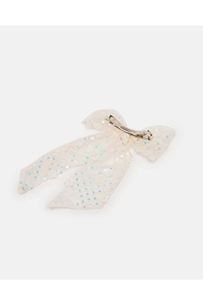 REDTAG Girls White Bow Hair Clip