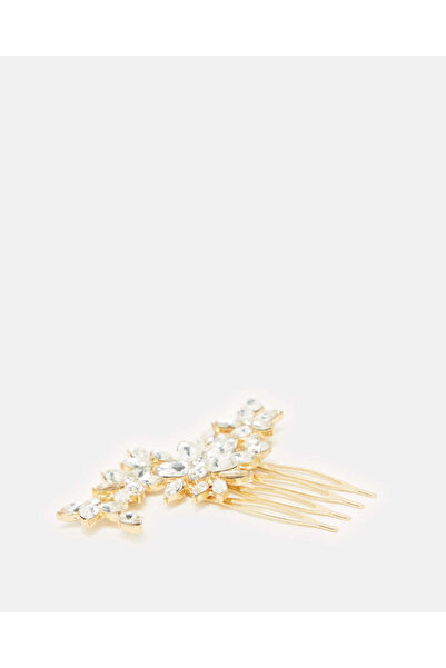 REDTAG Women Gold Embellished Hair Clip