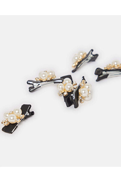 REDTAG Women Assorted Embellished Hair Clip Set (Pack of 6)